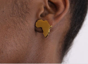 Afreekah Gold Stud Earrings
